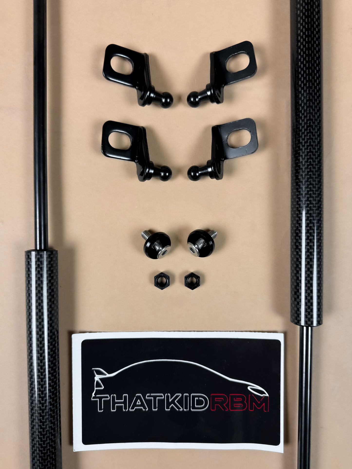 'ThatKidRBM' 8th & 9th Gen Civic Carbon Fiber Hood Struts