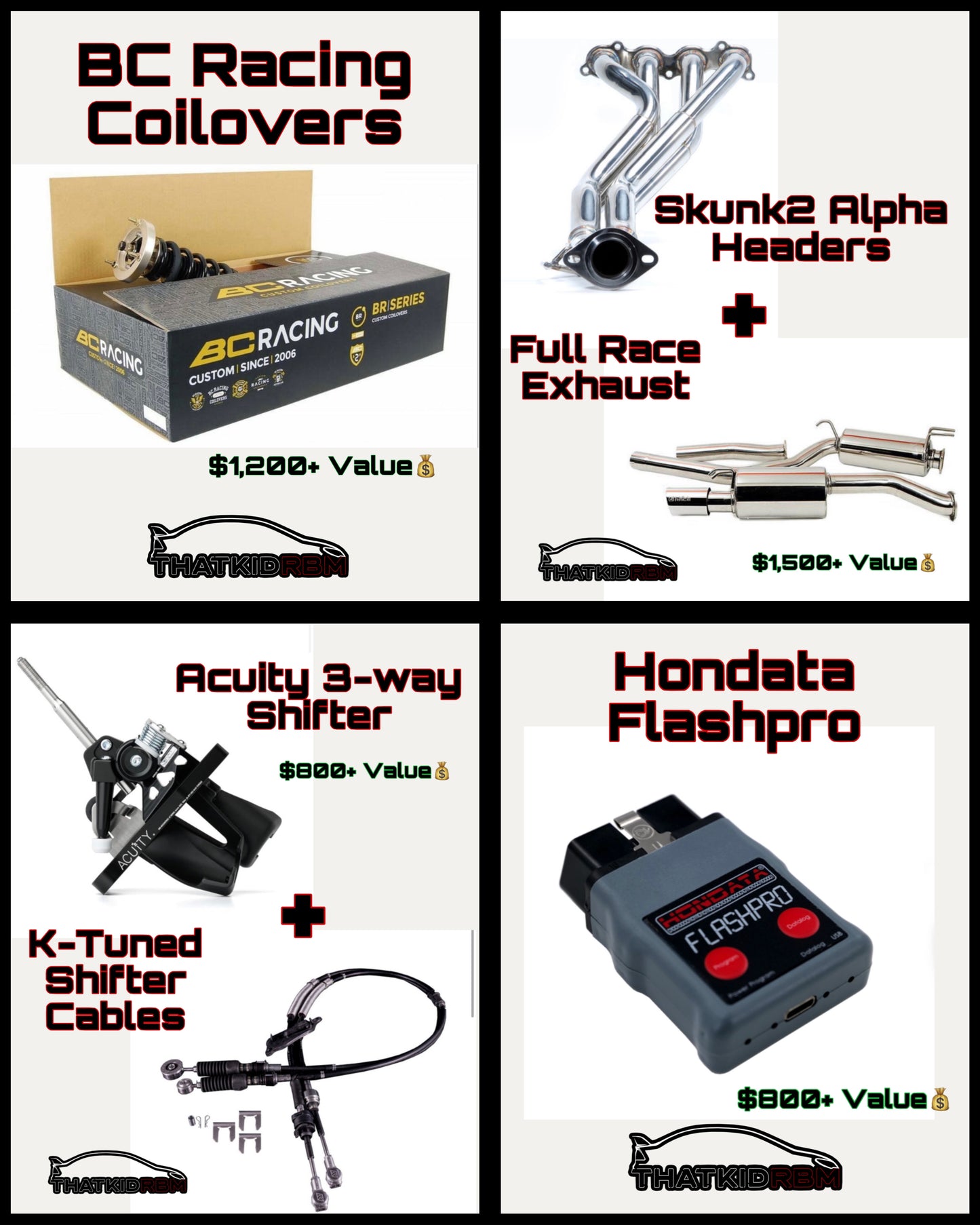 ‼️🧇Honda/Acura Performance Parts or $1000 CASH Giveaway🧇‼️